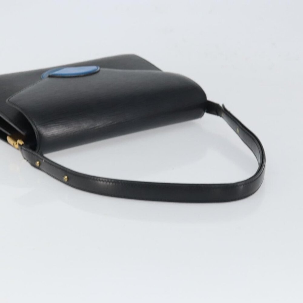 Authentic LOUIS VUITTON Epi Osh Shoulder Bag Black Blue M52445 LV - Picture 14 of 16